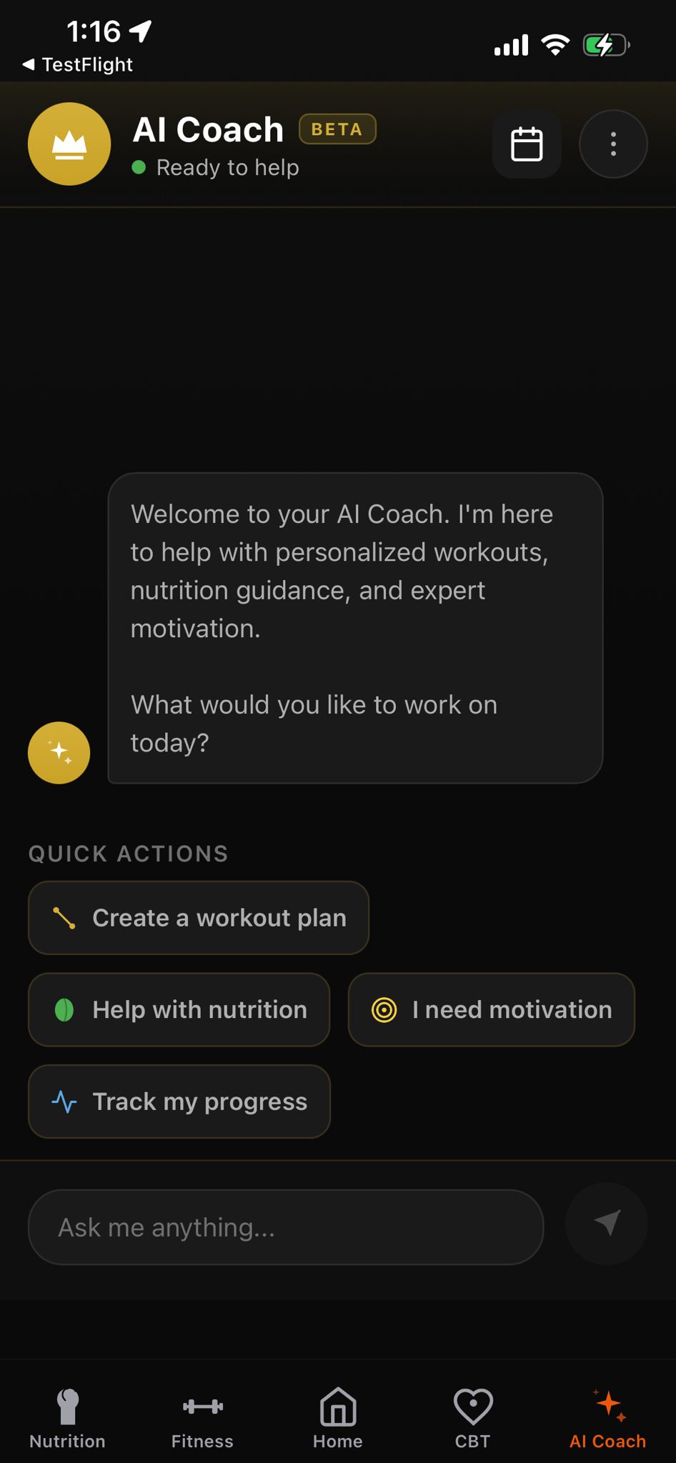 BodyF1RST AI Coach