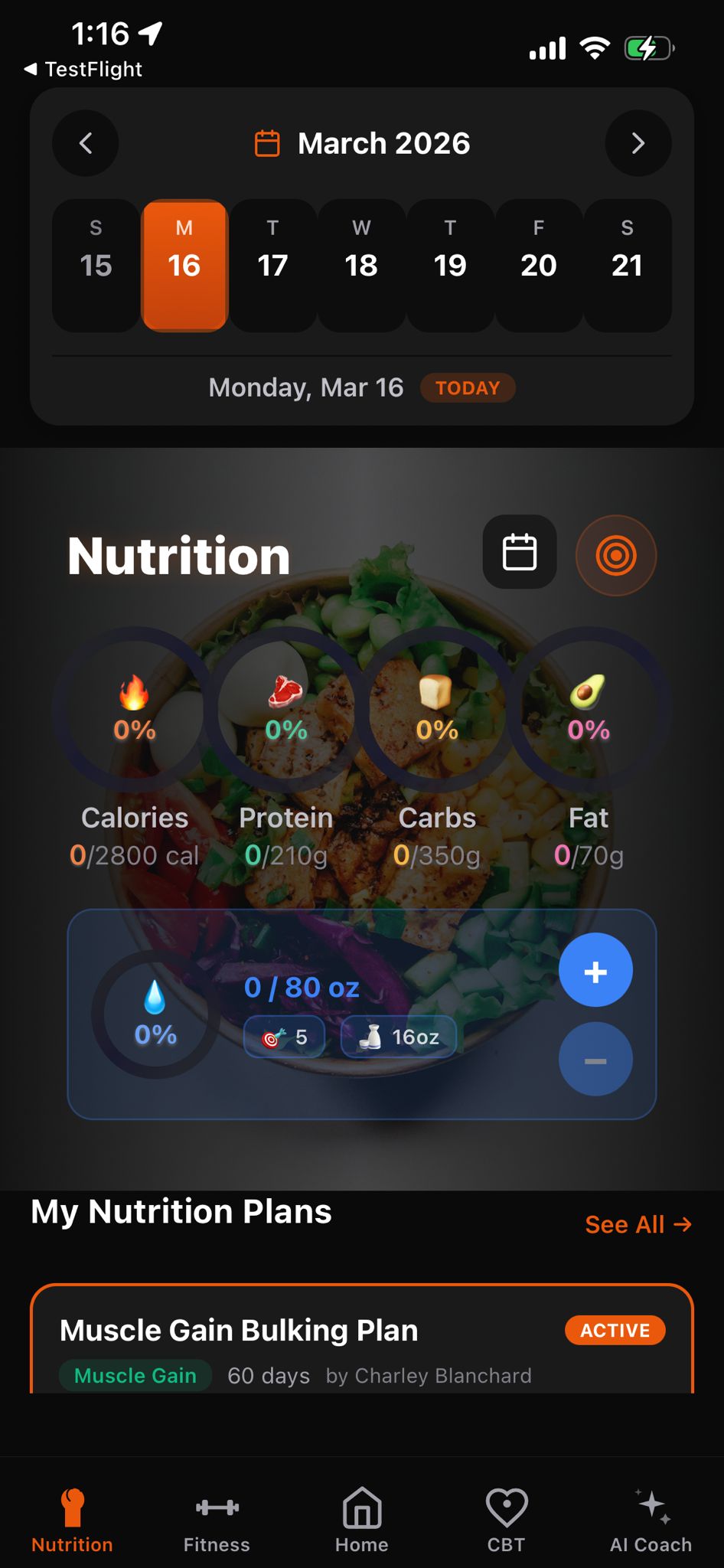 Nutrition Tracking