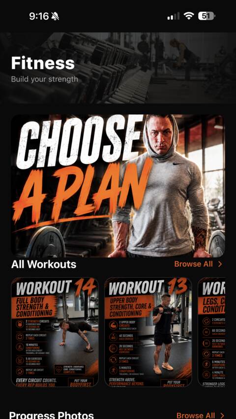BodyF1rst Fitness: Today's pick, and the full workout library